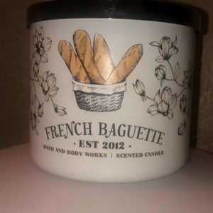 French baguette 3 wick candle